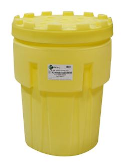 OVERPACK POLY 95GAL YELLOW W/TWIST ON LID - Overpacks